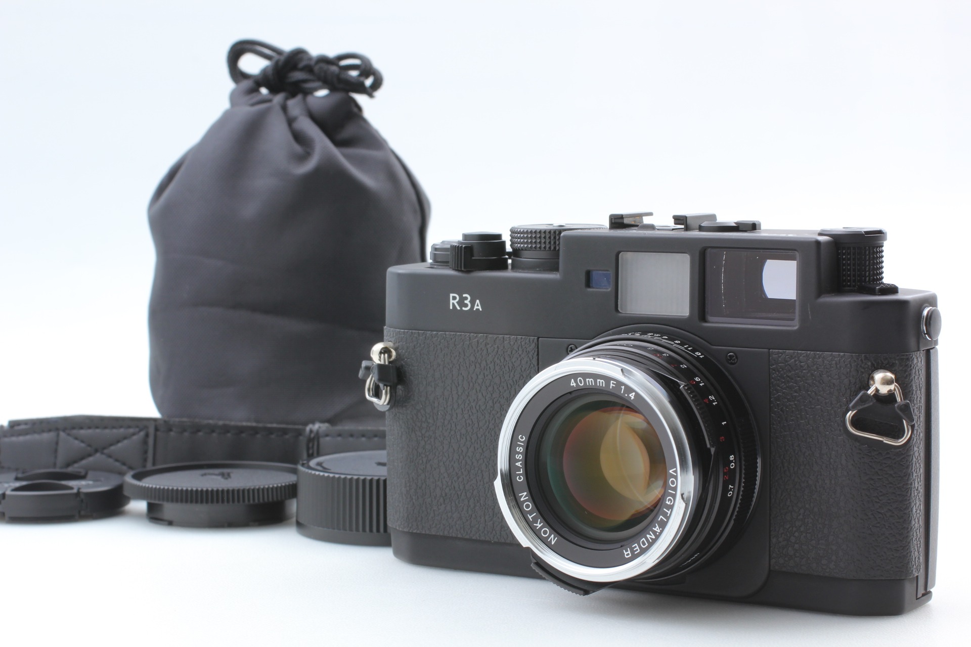 TOP MINT ] Voigtlander BESSA R3A Film Camera NOKTON 40mm F1.4 MC